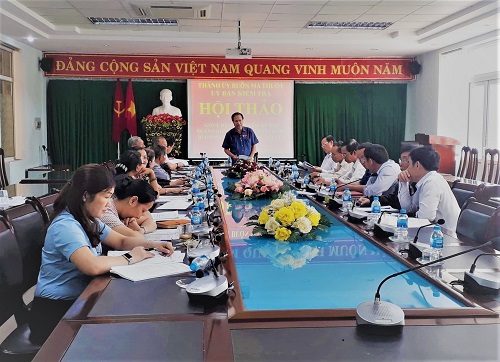 Ủy ban Kiểm tra Thành ủy Buôn Ma Thuột tổ chức Hội thảo góp ý Kỷ yếu ngành Kiểm tra Đảng.