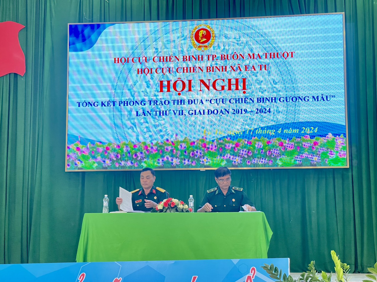 HỘI NGHỊ TỔNG KẾT PHONG TRÀO THI ĐUA “CỰU CHIẾN BINH GƯƠNG MẪU” LẦN THỨ VII, GIAI ĐOẠN 2019-2024.